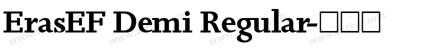 ErasEF Demi Regular字体转换